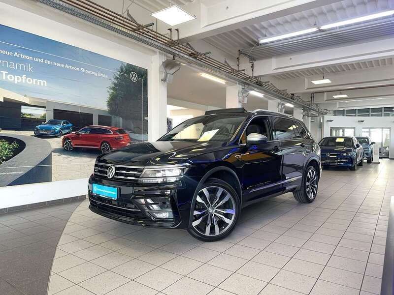 Deep black perleffekt Gebraucht 2021 VW Tiguan Allspace R-line SUV | 35.890 € (Fairer Preis) - Bild 1/4