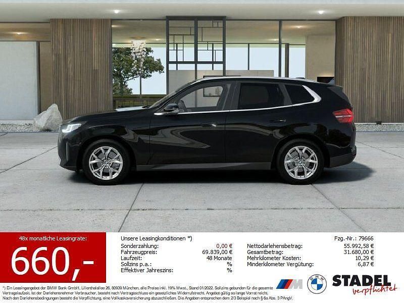 Saphirschwarz metallic Neu 2025 BMW X3 Comfort Edition SUV | 55.799 € - Bild 1/4