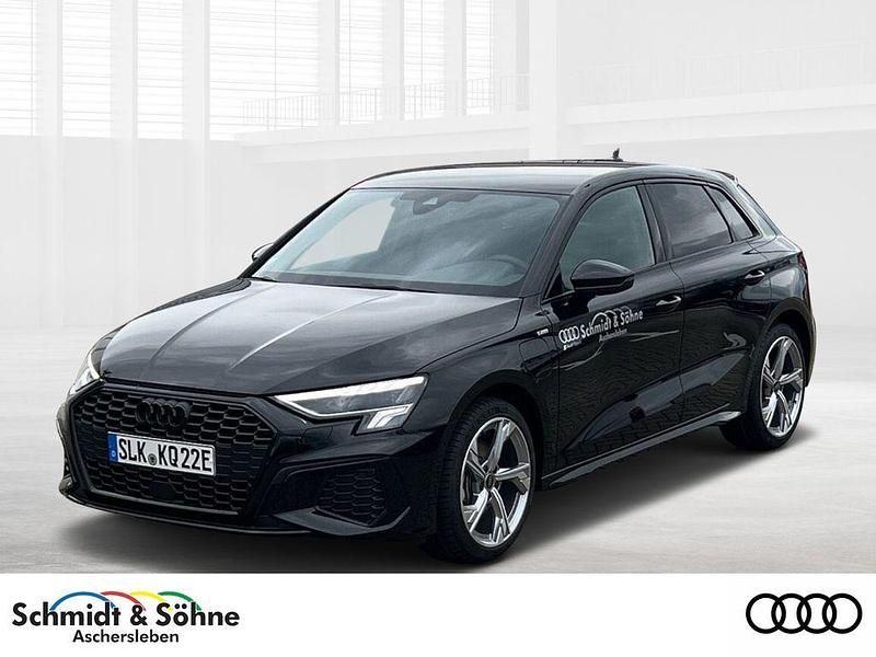 Mythosschwarz metallic Gebraucht 2024 Audi A3 Sportback e-tron S-Line Kleinwagen | 37.920 € - Bild 1/4