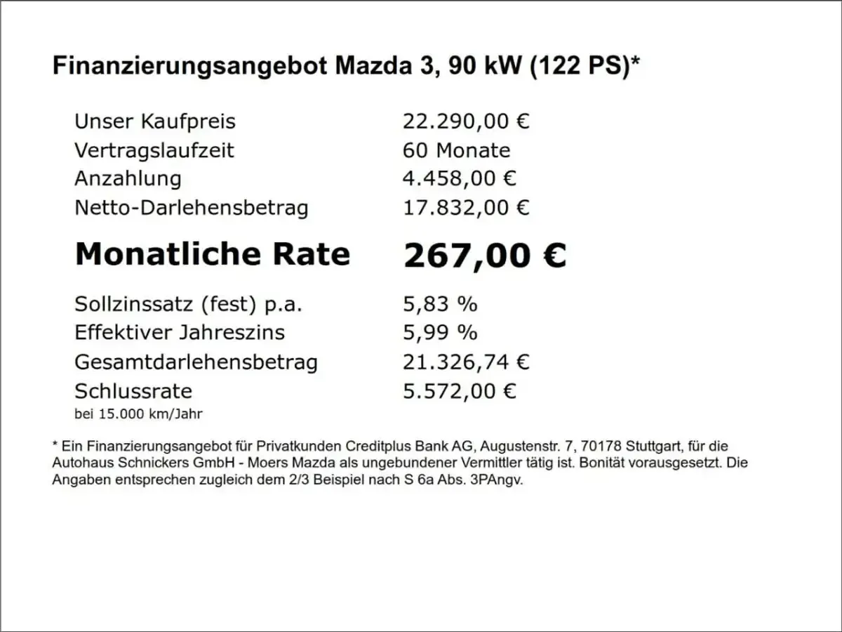 Gebraucht Mazda 3 122 PS (89 kW) 2024 Jet black Limousine