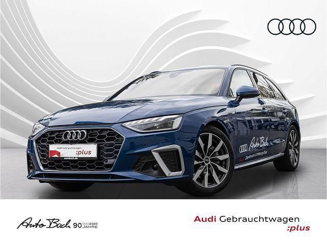 Ascariblau metallic Gebraucht 2024 Audi A4 S-Line Kombi | 38.970 € (Fairer Preis) - Bild 1/4