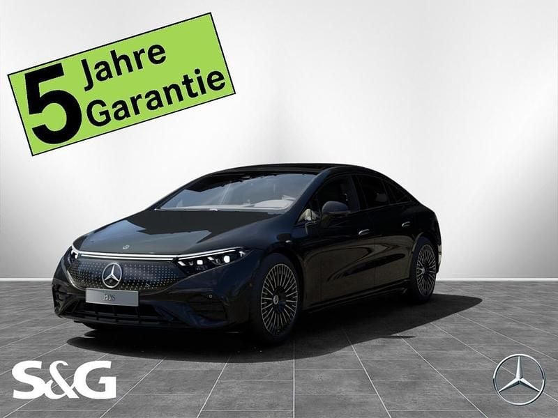 Metalliclack obsidianschwarz Gebraucht 2022 Mercedes EQS580 AMG Limousine | 67.890 € (Superpreis) - Bild 1/4