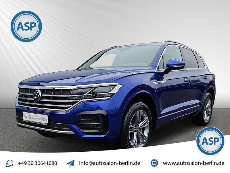 Lapiz blue metallic Gebraucht 2021 VW Touareg R-line SUV | 37.850 € (Guter Preis) - Bild 1/4