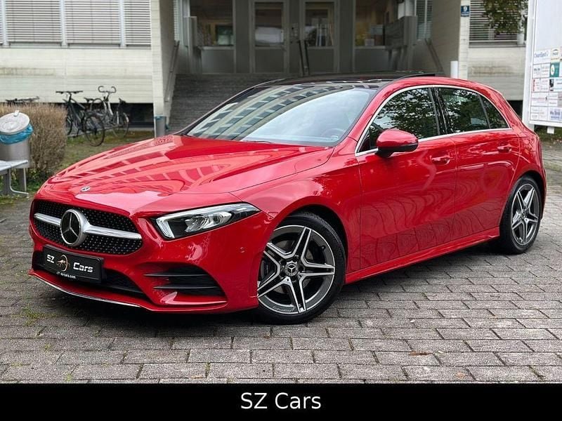 Rot Gebraucht 2019 Mercedes A200 AMG Limousine | 24.450 € (Guter Preis) - Bild 1/4