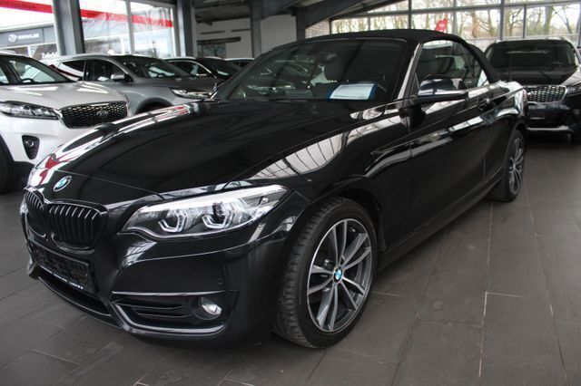 Gebraucht BMW 218 Sport Line 136 PS (100 kW) 2019 Schwarz Cabrio