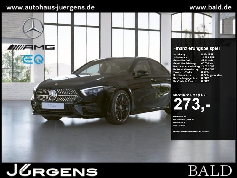 Unilack nachtschwarz Gebraucht 2022 Mercedes A250 AMG Limousine | 28.980 € (Fairer Preis) - Bild 1/4
