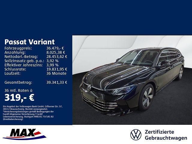 Grenadillschwarz metallic Gebraucht 2025 VW Passat Elegance Kombi | 36.479 € (Superpreis) - Bild 1/3