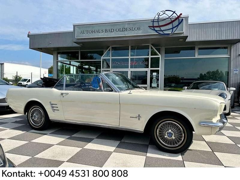 Wimbledon white Gebraucht 1966 Ford Mustang Convertible Cabrio | 29.888 € - Bild 1/4