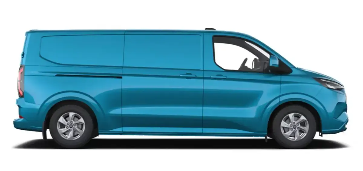 Neu Ford E-Transit Limited 160 kW (218 PS) 2026 Digital aqua blue metallic Van