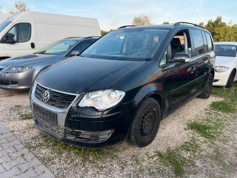 Schwarz Gebraucht 2008 VW Touran United Van / Kleinbus | 1.700 € (Superpreis) - Bild 1/4