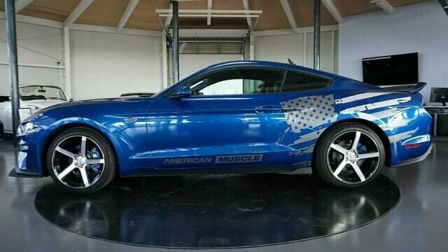 Gebraucht Ford Mustang 314 PS (230 kW) 2018 Blau metallic Coupé