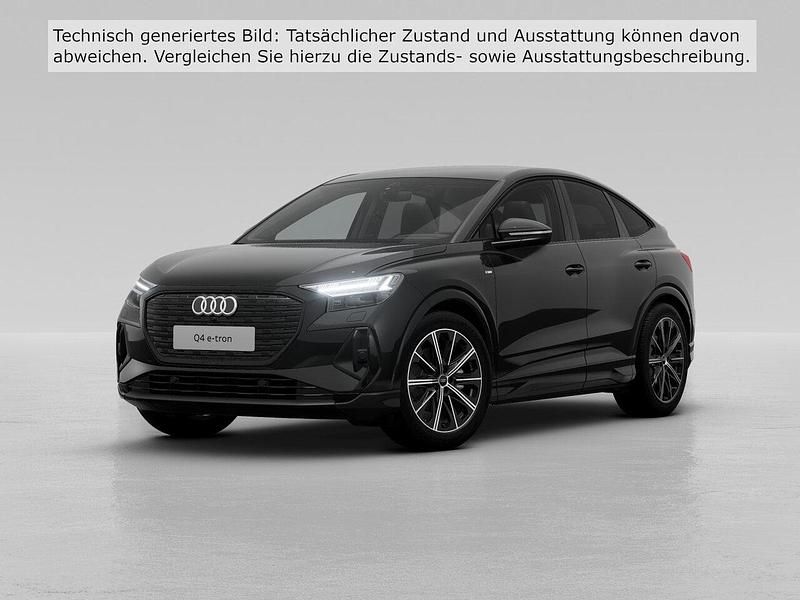 Schwarz (metallic) Gebraucht 2022 Audi Q4 Sportback e-tron Advanced SUV | 29.400 € (Etwas zu teuer) - Bild 1/4