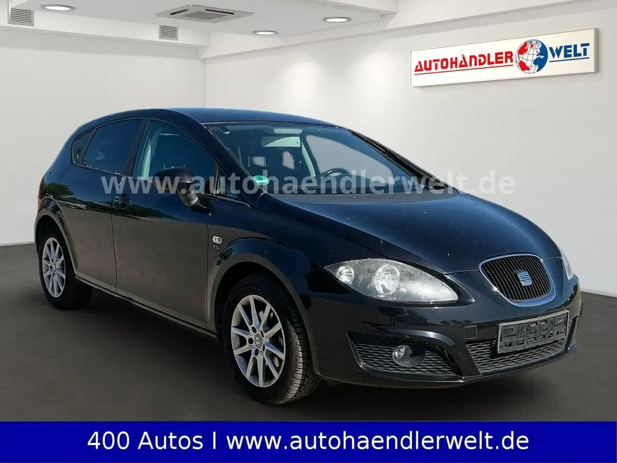 Gebraucht Seat Leon Style 105 PS (77 kW) 2011 Schwarz Kleinwagen