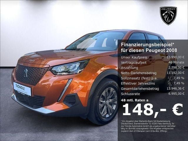 Gebraucht Peugeot e-2008 Active 100 kW (136 PS) 2021 Orange SUV