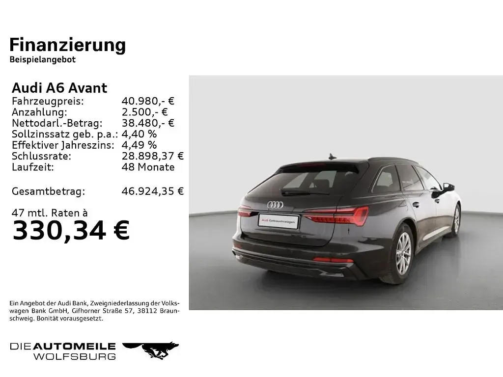 Gebraucht Audi A6 S-Line 204 PS (150 kW) 2025 Schwarz Kombi