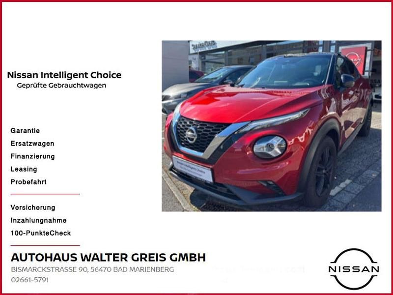 2 farben lackierung prem. red Gebraucht 2020 Nissan Juke N-Connecta SUV | 15.900 € (Fairer Preis) - Bild 1/4