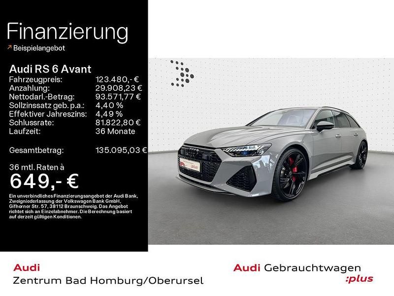 Nardograu Gebraucht 2024 Audi RS6 Ambiente Kombi | 123.480 € (Etwas zu teuer) - Bild 1/4