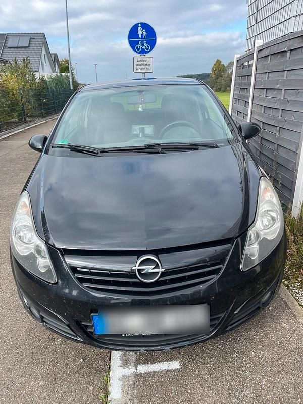 Schwarz Gebraucht 2010 Opel Corsa Kleinwagen | 800 € (Superpreis) - Bild 1/4