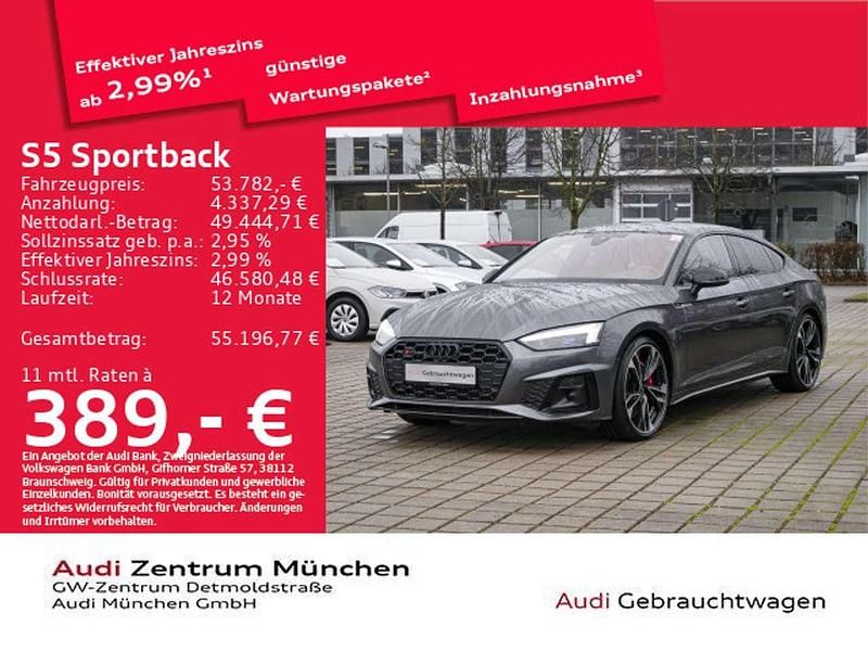 Daytonagrau perleffekt Gebraucht 2022 Audi S5 Limousine | 53.782 € (Fairer Preis) - Bild 1/2