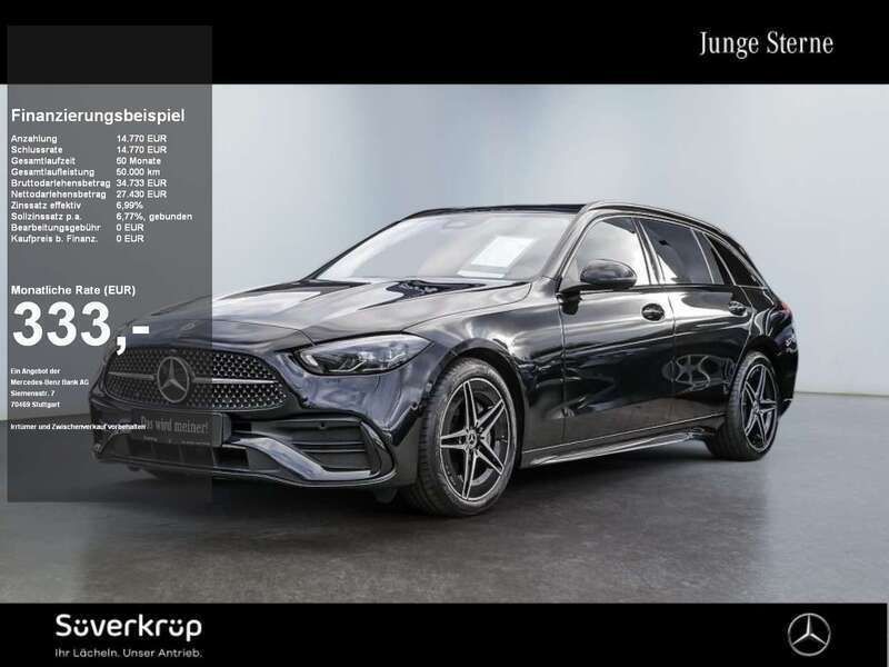Schwarz Gebraucht 2024 Mercedes C200 AMG Kombi | 40.620 € (Etwas zu teuer) - Bild 1/2