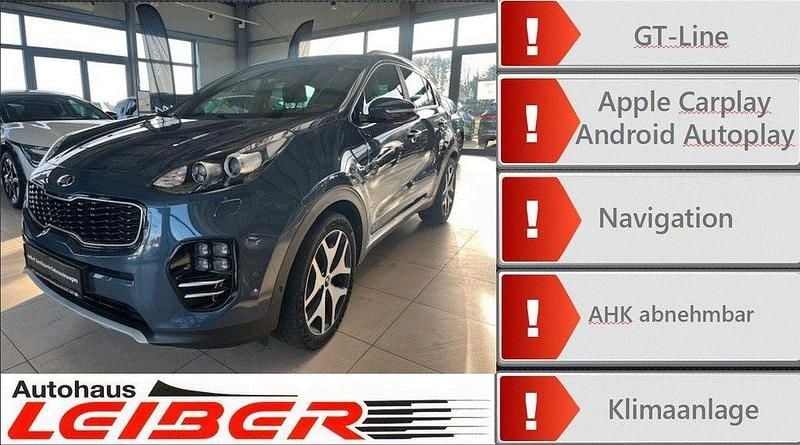 Blau Gebraucht 2018 Kia Sportage GT-Line SUV | 19.390 € (Guter Preis) - Bild 1/4