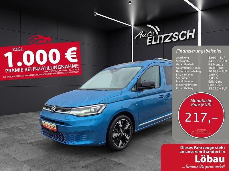 Costa azul metallic Gebraucht 2022 VW Caddy Style Van / Kleinbus | 29.990 € (Guter Preis) - Bild 1/3