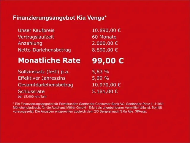 Gebraucht Kia Venga 90 PS (66 kW) 2017 Beige Kleinwagen