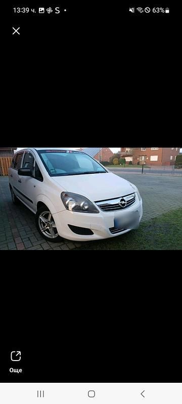 Gebraucht Opel Zafira 110 PS (80 kW) 2012 Weiß Van / Kleinbus