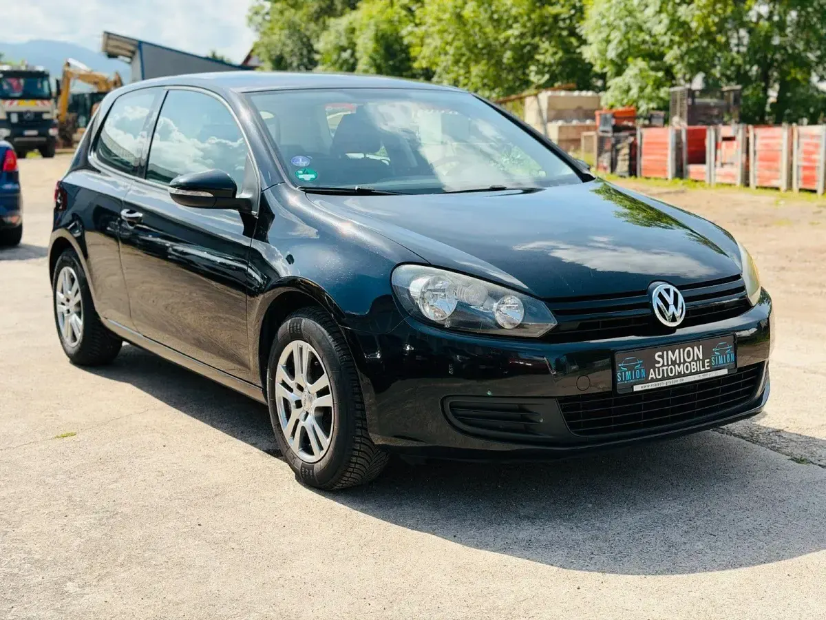 Gebraucht VW Golf VI 80 PS (58 kW) 2009 Schwarz Kleinwagen