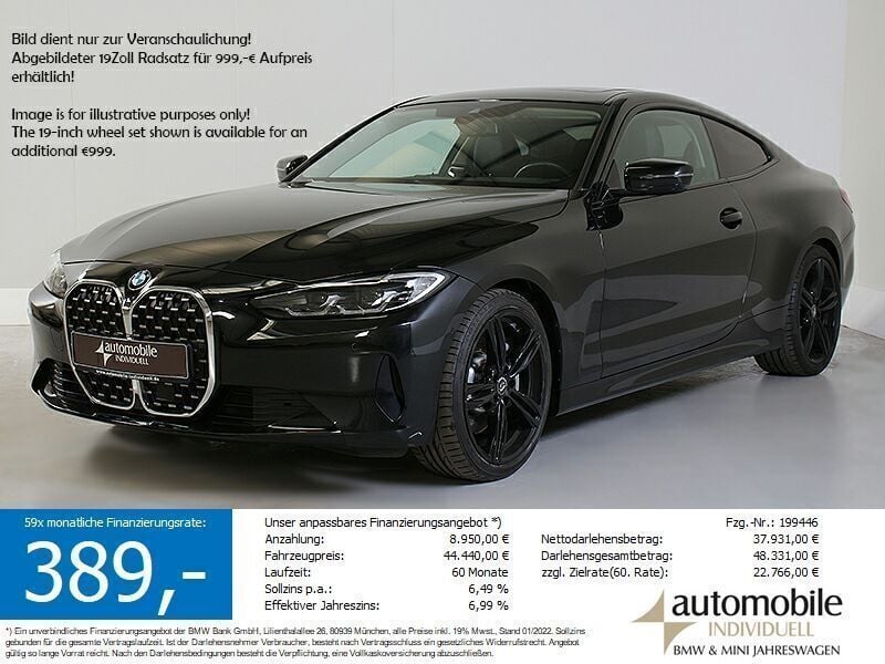 Saphirschwarz met. Gebraucht 2023 BMW 430 Shadowline Coupé | 42.839 € (Superpreis) - Bild 1/4