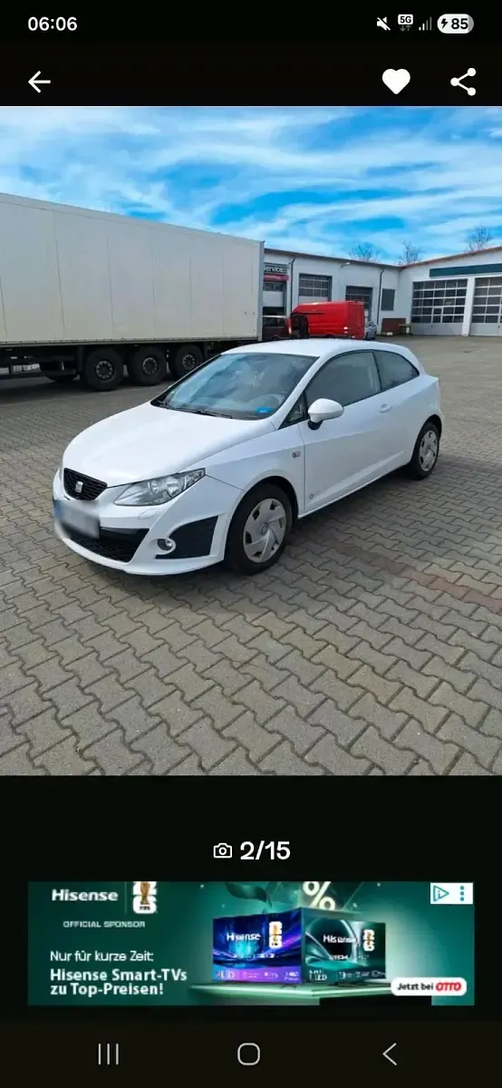 Brugt Seat Ibiza Copa 90 HK (66 kW) 2011 Hvid Hatchback