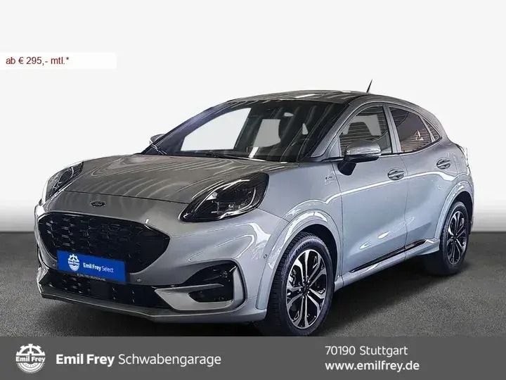 Solar silver metallic Gebraucht 2023 Ford Puma ST-Line SUV | 20.900 € (Superpreis) - Bild 1/3