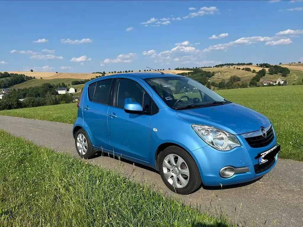 Gebraucht Opel Agila Edition 86 PS (63 kW) 2009 Blau Kleinwagen