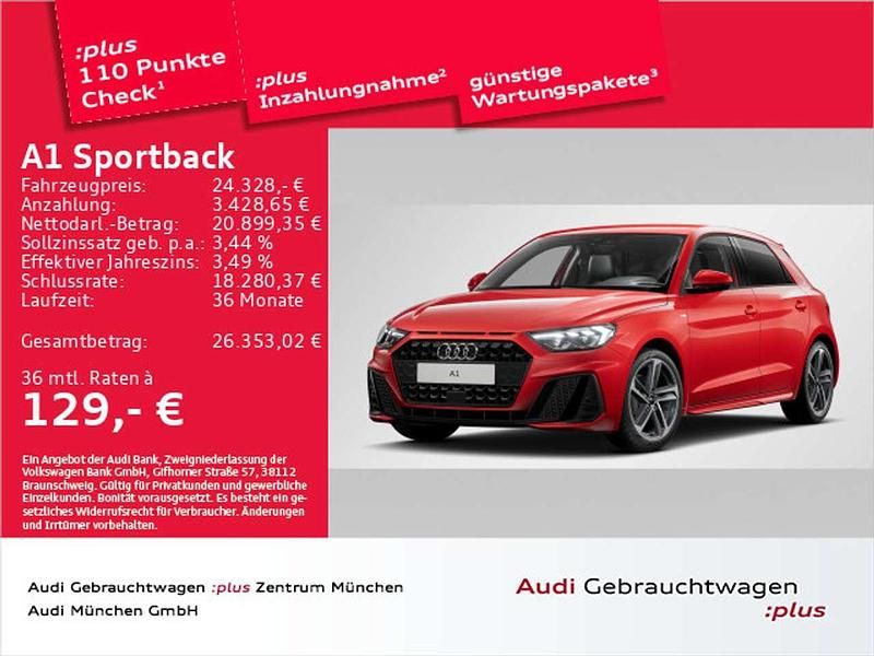 Gebraucht Audi A1 S-Line 116 PS (85 kW) 2025 Progressivrot metallic Limousine