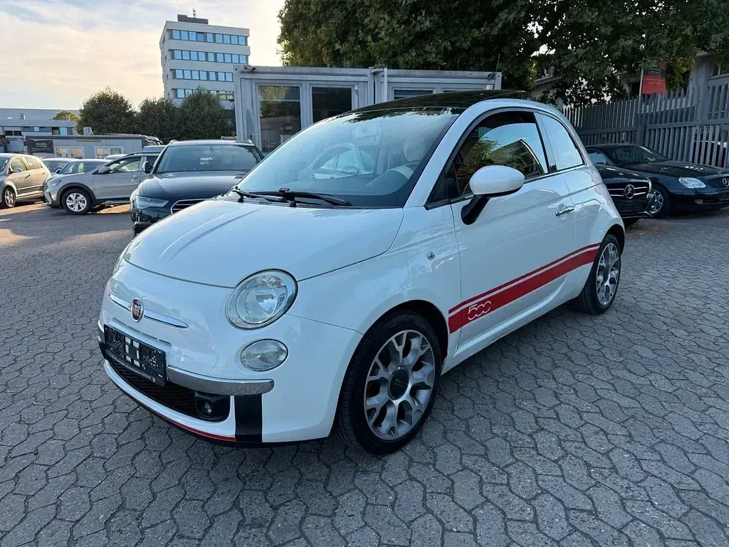 Gebraucht Fiat 500 Lounge 69 PS (50 kW) 2008 Weiß Kleinwagen