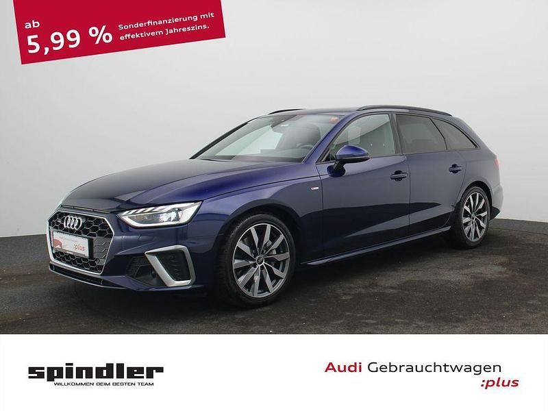 Navarrablau metallic Gebraucht 2023 Audi A4 S-Line Kombi | 31.880 € (Etwas zu teuer) - Bild 1/4