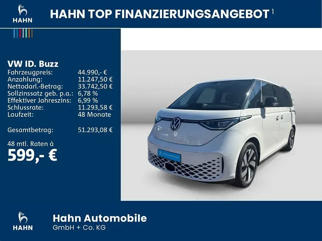 Gebraucht VW ID. Buzz Pro 150 kW (204 PS) 2023 Weiß Van / Kleinbus
