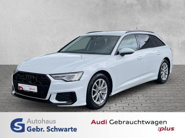 Weiß Gebraucht 2024 Audi A6 S-Line Kombi | 52.990 € - Bild 1/4
