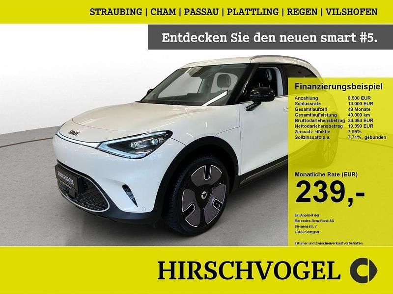 Weiß weiss metallic Gebraucht 2023 Smart #1 Edition #1 SUV | 27.680 € (Fairer Preis) - Bild 1/4