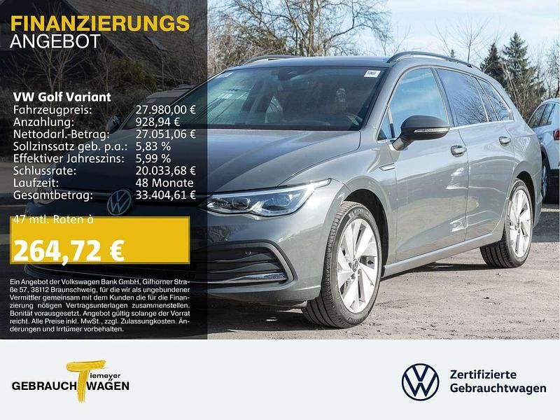 Grau Gebraucht 2024 VW Golf VIII Style Kombi | 27.980 € (Fairer Preis) - Bild 1/4