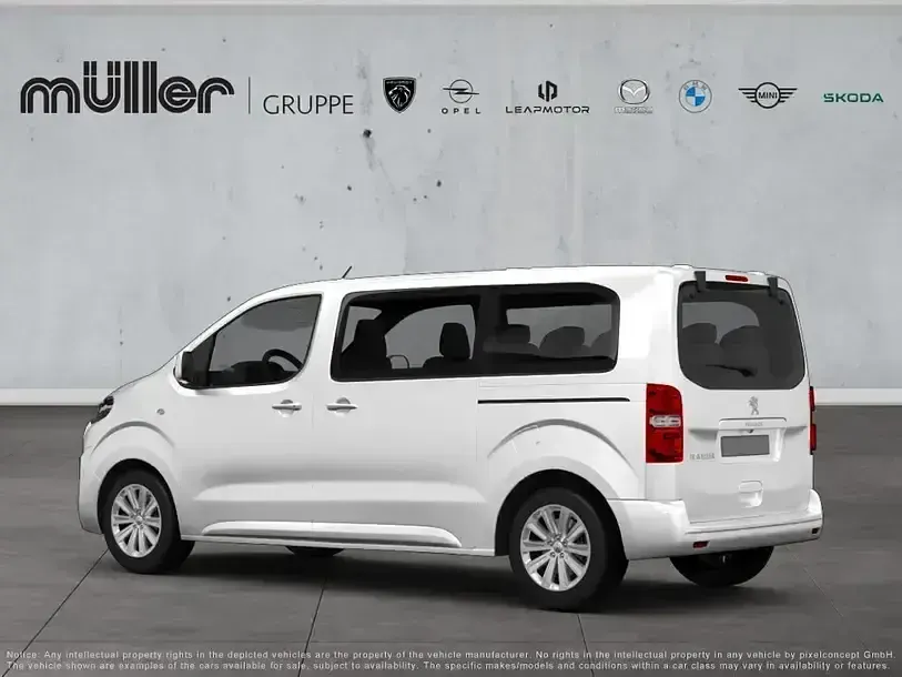 Gebraucht Peugeot Traveller 177 PS (130 kW) 2018 Weiß Van / Kleinbus