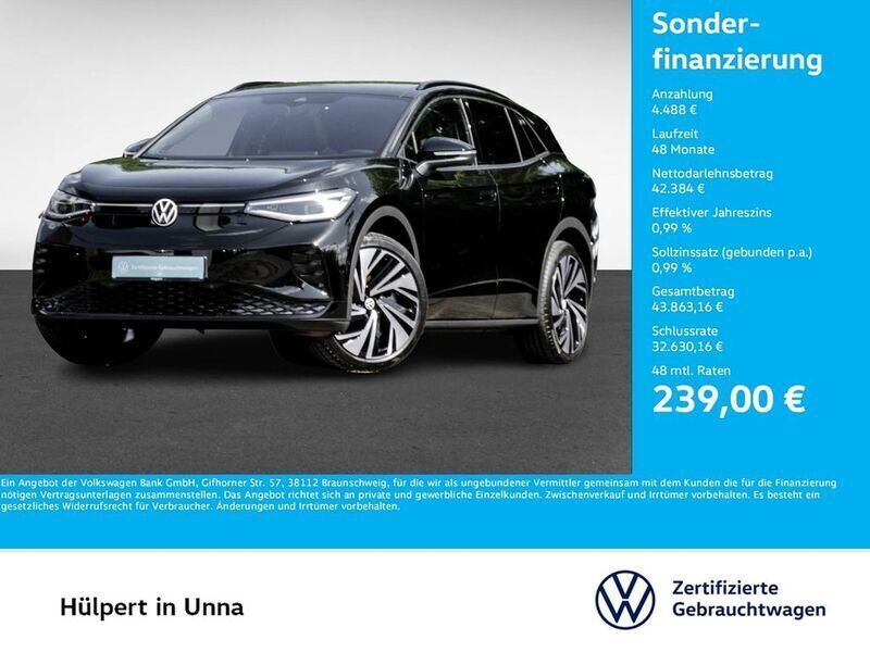 Grenadillschwarz metallic Gebraucht 2024 VW ID.4 GTX SUV | 46.872 € - Bild 1/3