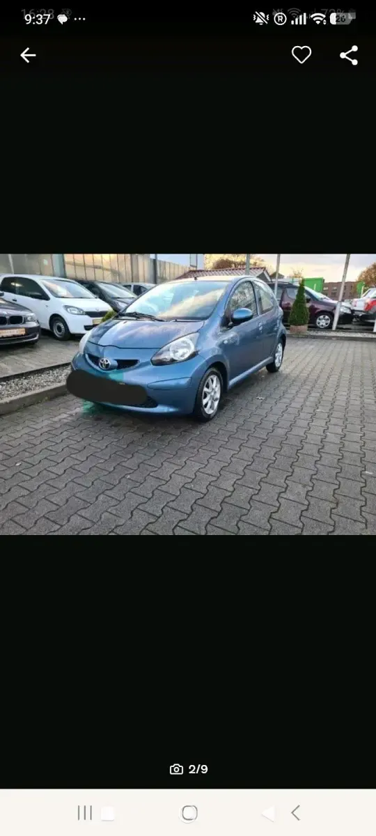 Gebraucht Toyota Aygo 69 PS (50 kW) 2008 Blau Kleinwagen