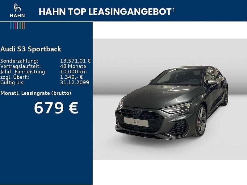 Neu Audi S3 Ambiente 333 PS (244 kW) 2026 Grau Limousine