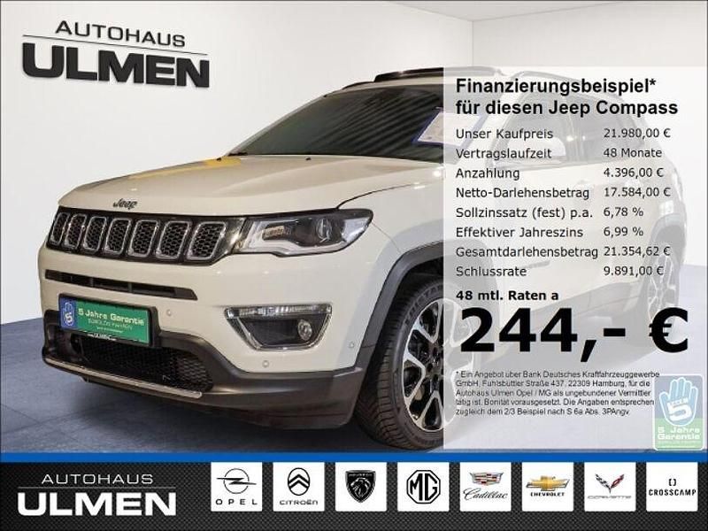 Gebraucht Jeep Compass Limited 150 PS (110 kW) 2021 Weiss SUV