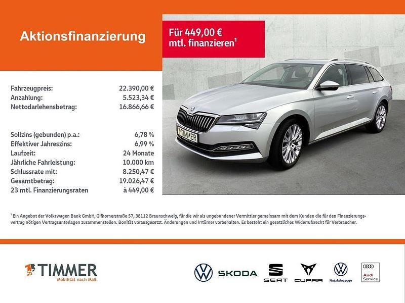 Gebraucht Skoda Superb Style 200 PS (147 kW) 2020 Silber Kombi