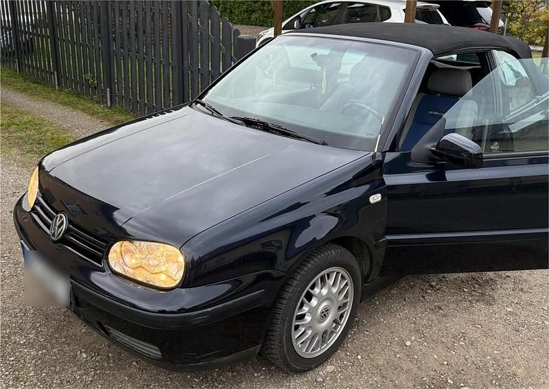 Blau Gebraucht 2000 VW Golf Cabriolet Cabrio | 4.400 € - Bild 1/4