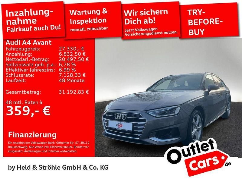 Terragrau metallic Gebraucht 2022 Audi A4 Advanced Plus Kombi | 27.330 € (Fairer Preis) - Bild 1/3