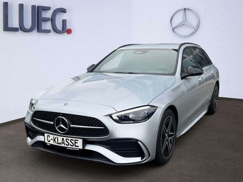 Metalliclack hightechsilber Gebraucht 2025 Mercedes C200 Advanced Kombi | 46.530 € - Bild 1/4