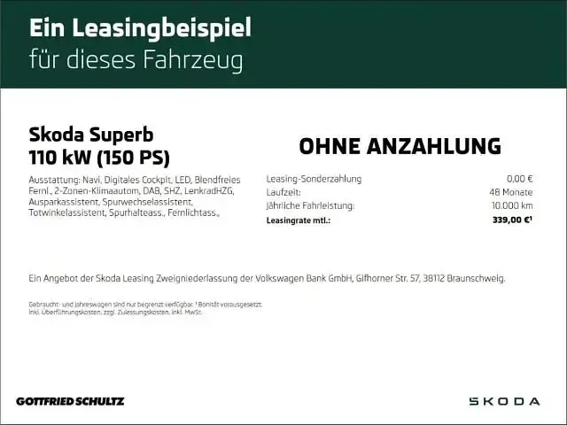 Gebraucht Skoda Superb Essence 150 PS (110 kW) 2025 Silber Kombi